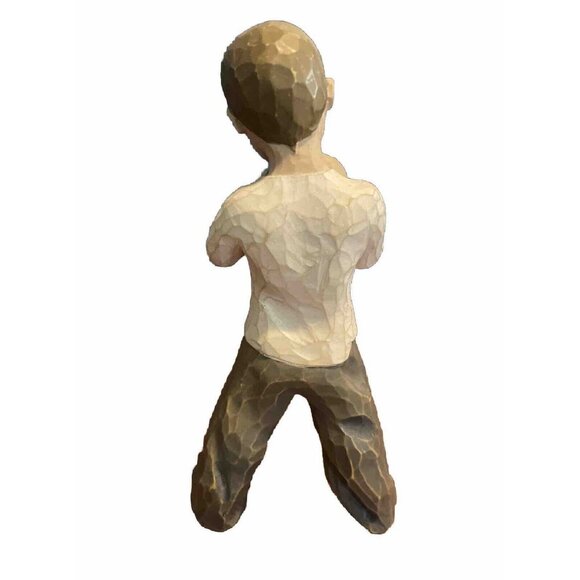 2004 Demdaco Willow Tree "HEART OF GOLD" Boy Figurine by Artist Susan Lordi - Picture 4 of 5